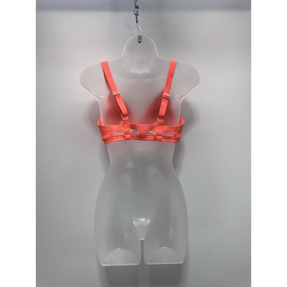 Lululemon Flow Y Sports Bra in a Bright Orange Coral Women’s Size 8 - Picture 4 of 7